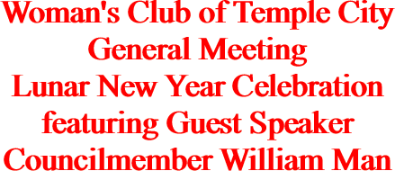 Woman's Club of Temple City General