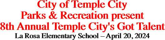 City of Temple City Parks &