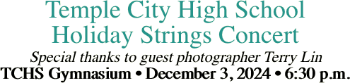 Temple City High School Holiday Strings