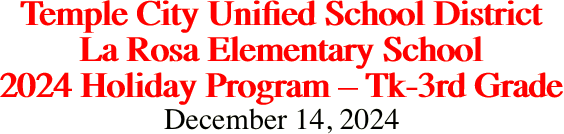 Temple City Unified School District