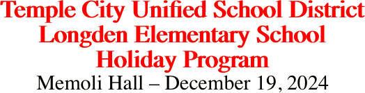 Temple City Unified School District