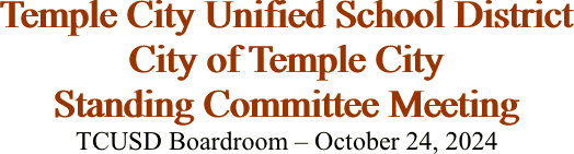 Temple City Unified School District City