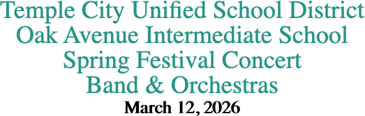 Temple City Unified School District Oak