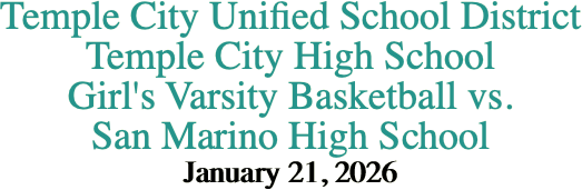 Temple City Unified School District Temple