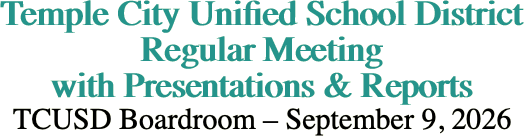 Temple City Unified School District