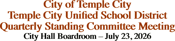 City of Temple City Temple City