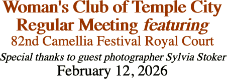 Woman's Club of Temple City Regular